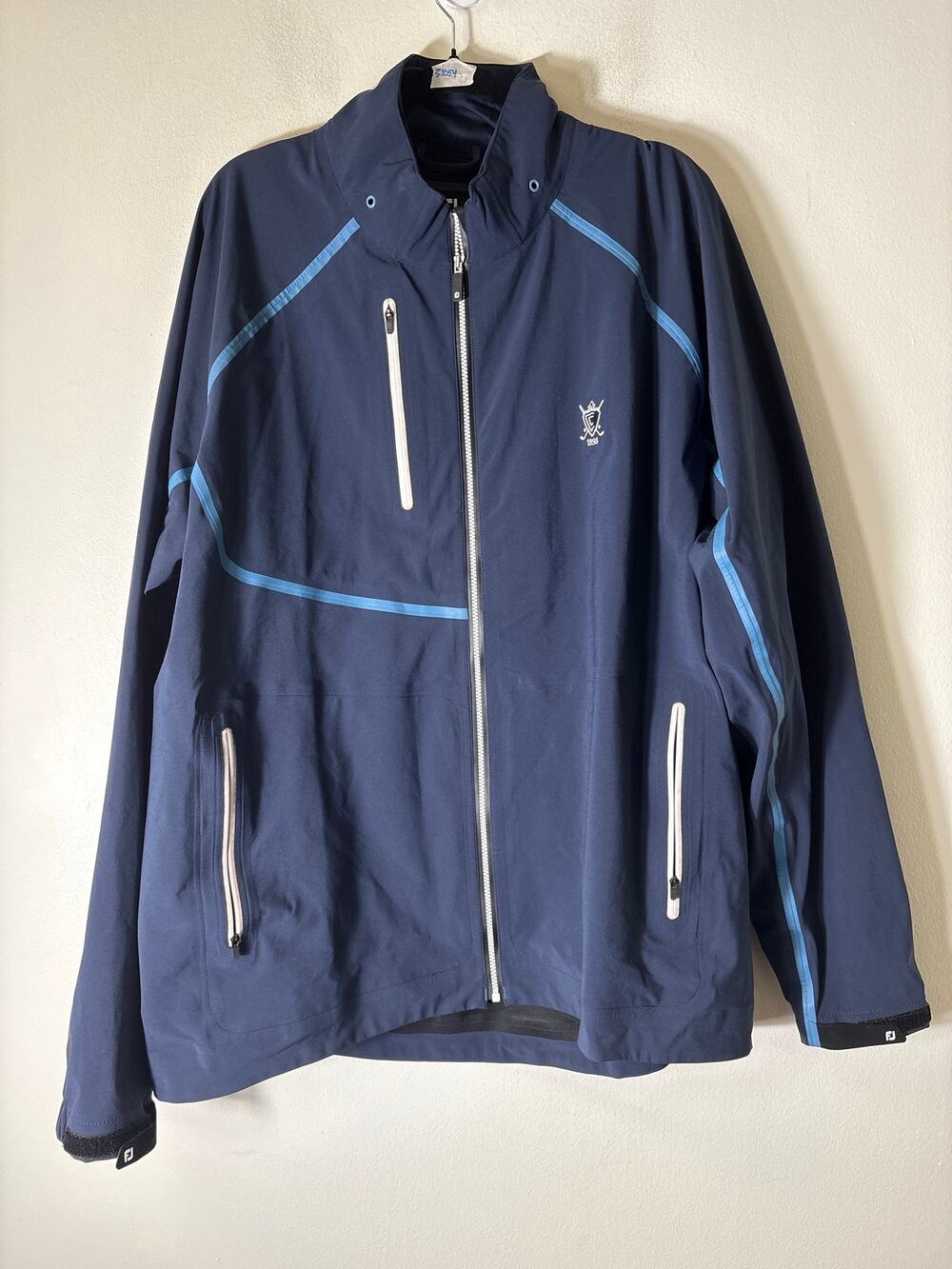Foot Joy Navy Blue Hydrotour Rain Jacket Sz XXL